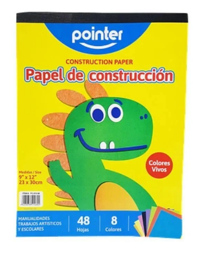 PAPEL DE CONSTRUCION 9X12 COLORES (UNIDAD) PC-912-48