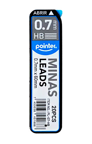 MINAS REPUESTO 0.7MM (UNIDAD) PL-07-HB