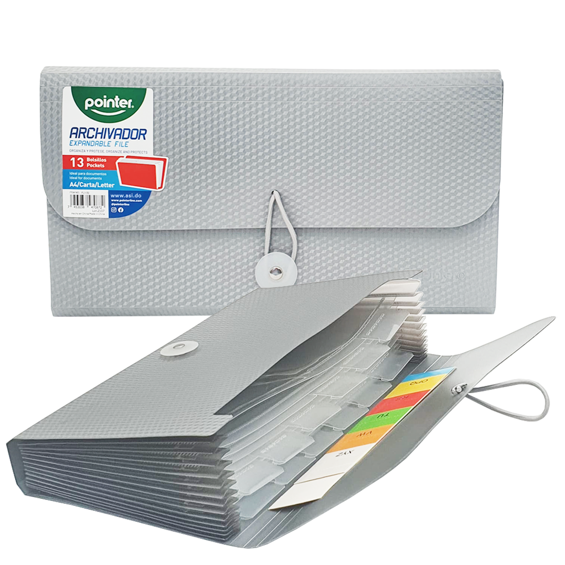 ARCHIVO ACORDEON PLASTICO 6X10 PEQUEÑO POINTER