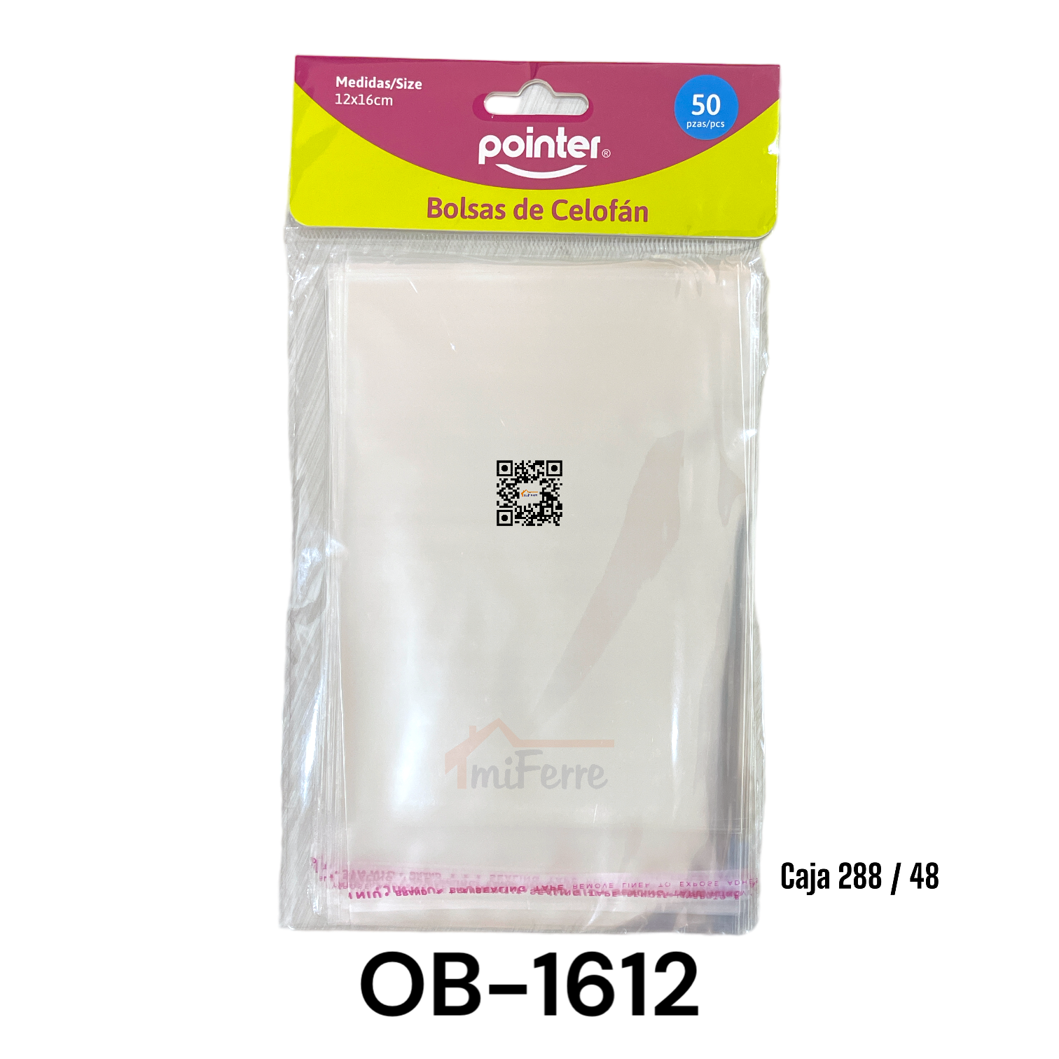 BOLSA DE CELOFAN 12X16 