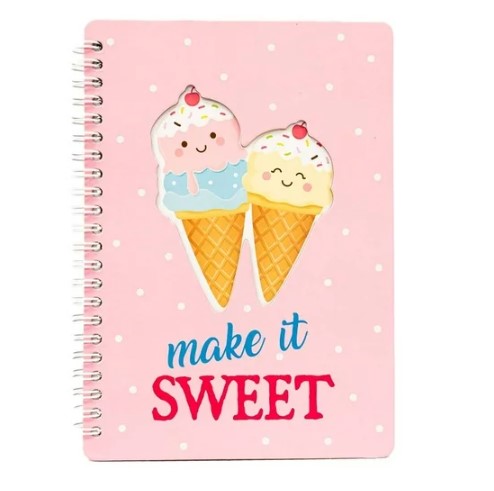 LIBRETA 6X8 ESPIRAL FRUTAS/HELADO  NB-2379