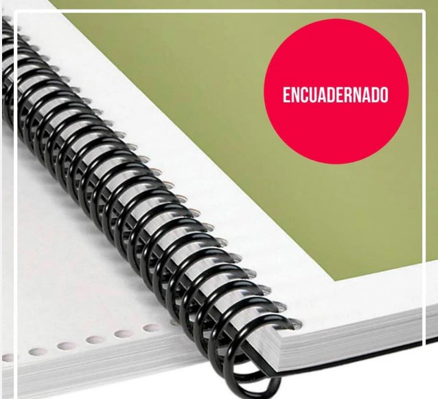 ENCUADERNADO 50 A 80 HOJAS