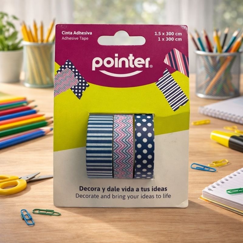 CINTA ADHESIVA DECORATIVA - TP-153-WP