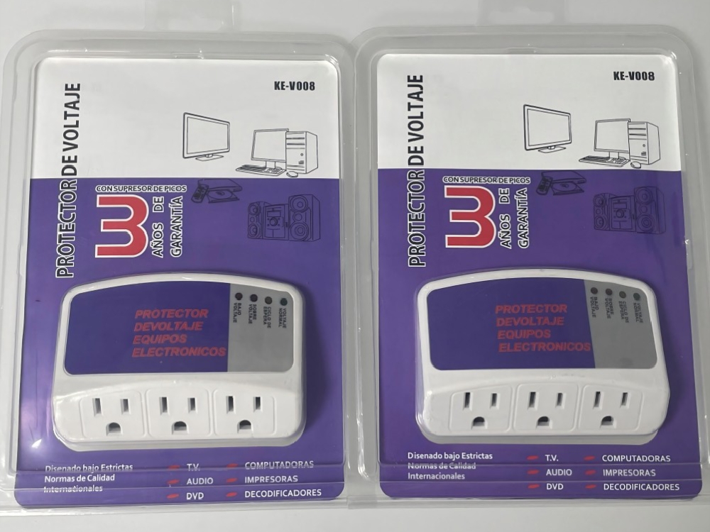 PROTECTOR DE VOLTAJE KE-V0008 (3 EN 1)