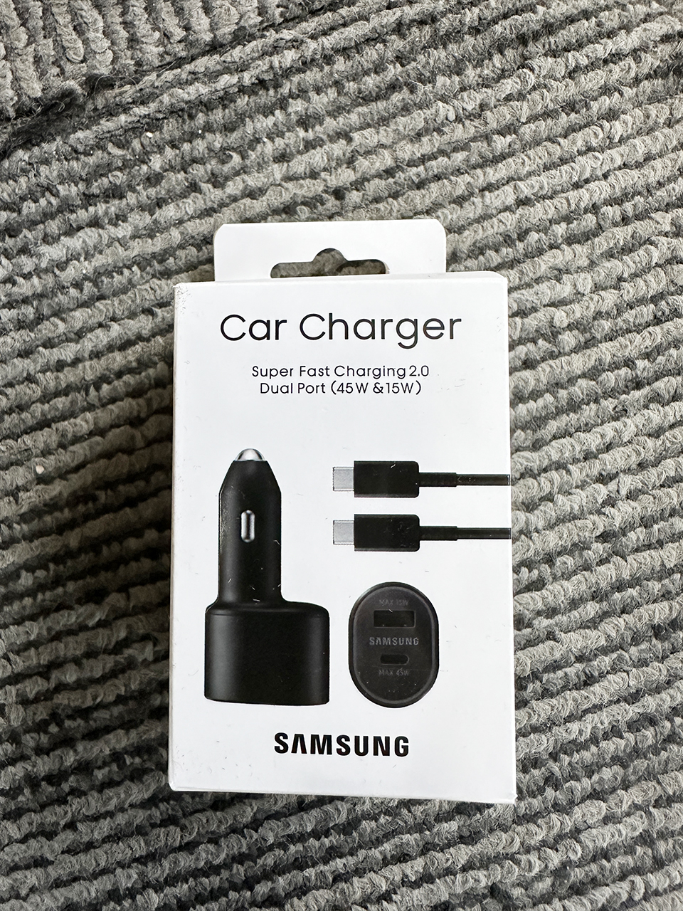 CAR CHARGER SAMSUNG DUAL PORT (45W&15W